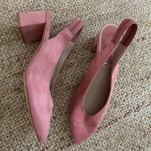 Stradivarius slingback pointed toe heels